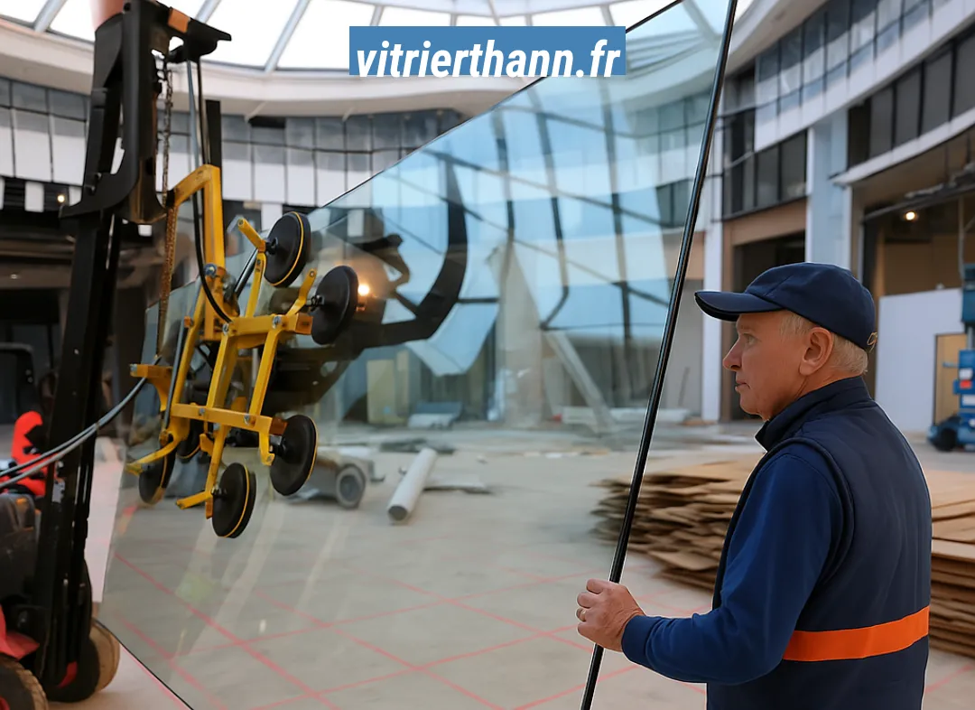 Remplacement de vitrine magasin Thann